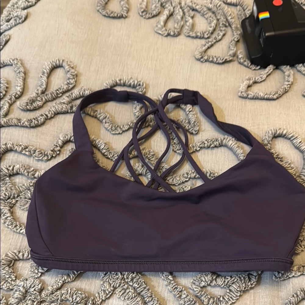 Purple Strappy Women's sports bra lululemon